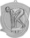 Geprägte Medaille Schwimmen Silber