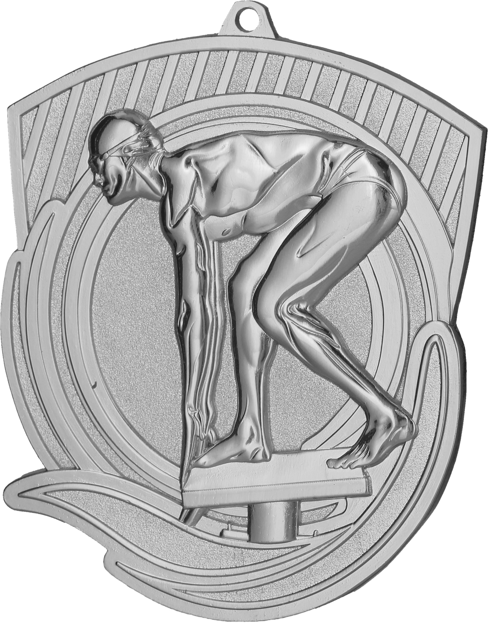 Geprägte Medaille Schwimmen Silber