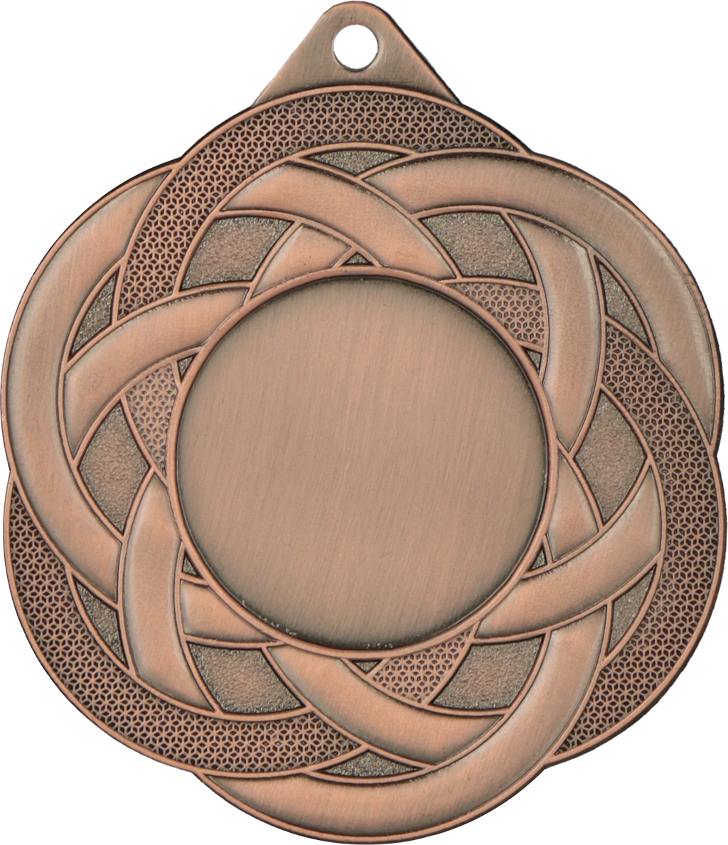 Stahlmedaille mit Emblemfach 25 mm Bronze