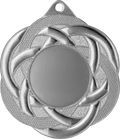 Stahlmedaille mit Emblemfach 25 mm Silber