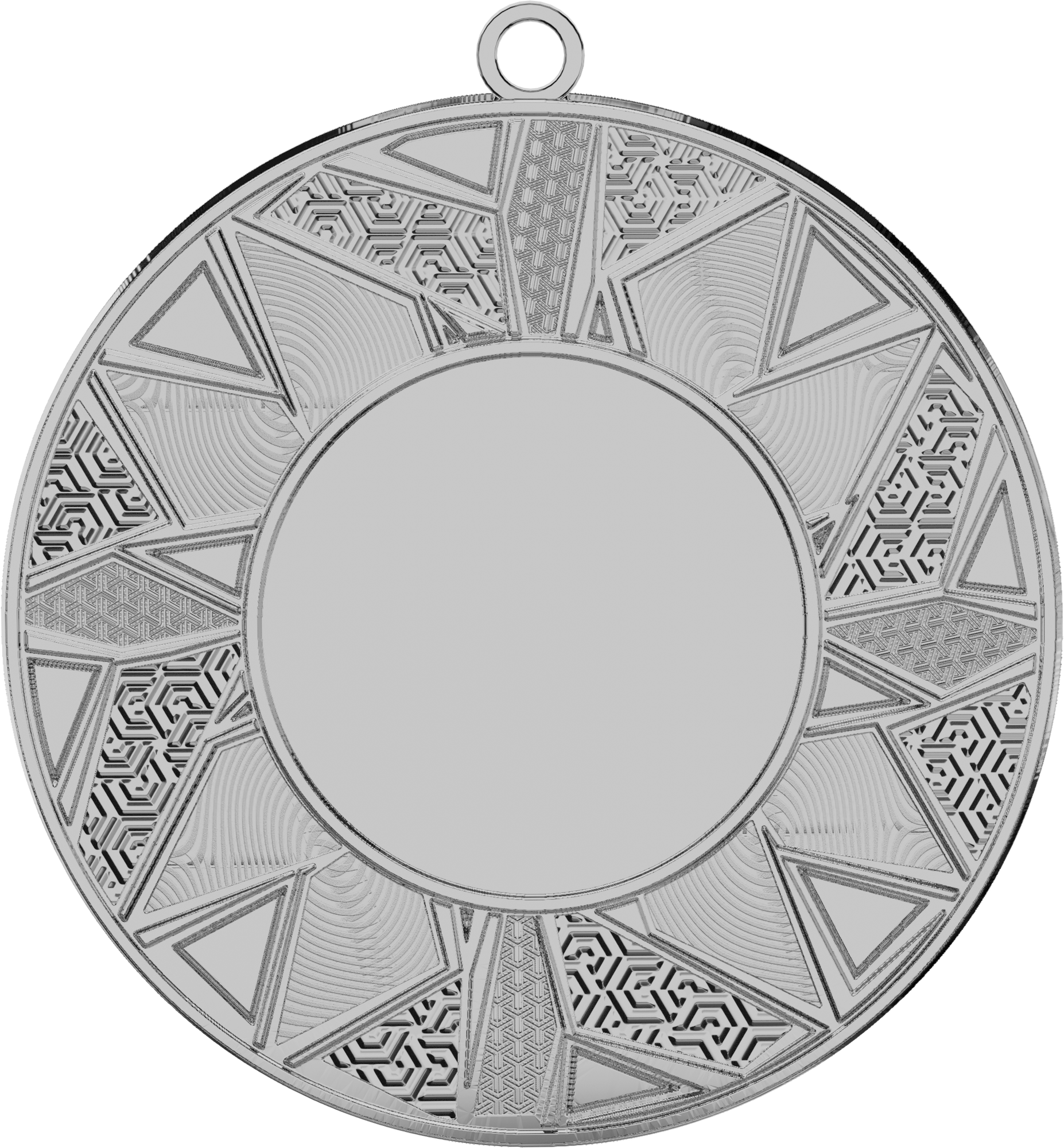 Medaille Universal mit Emblemfach 25 mm Silber