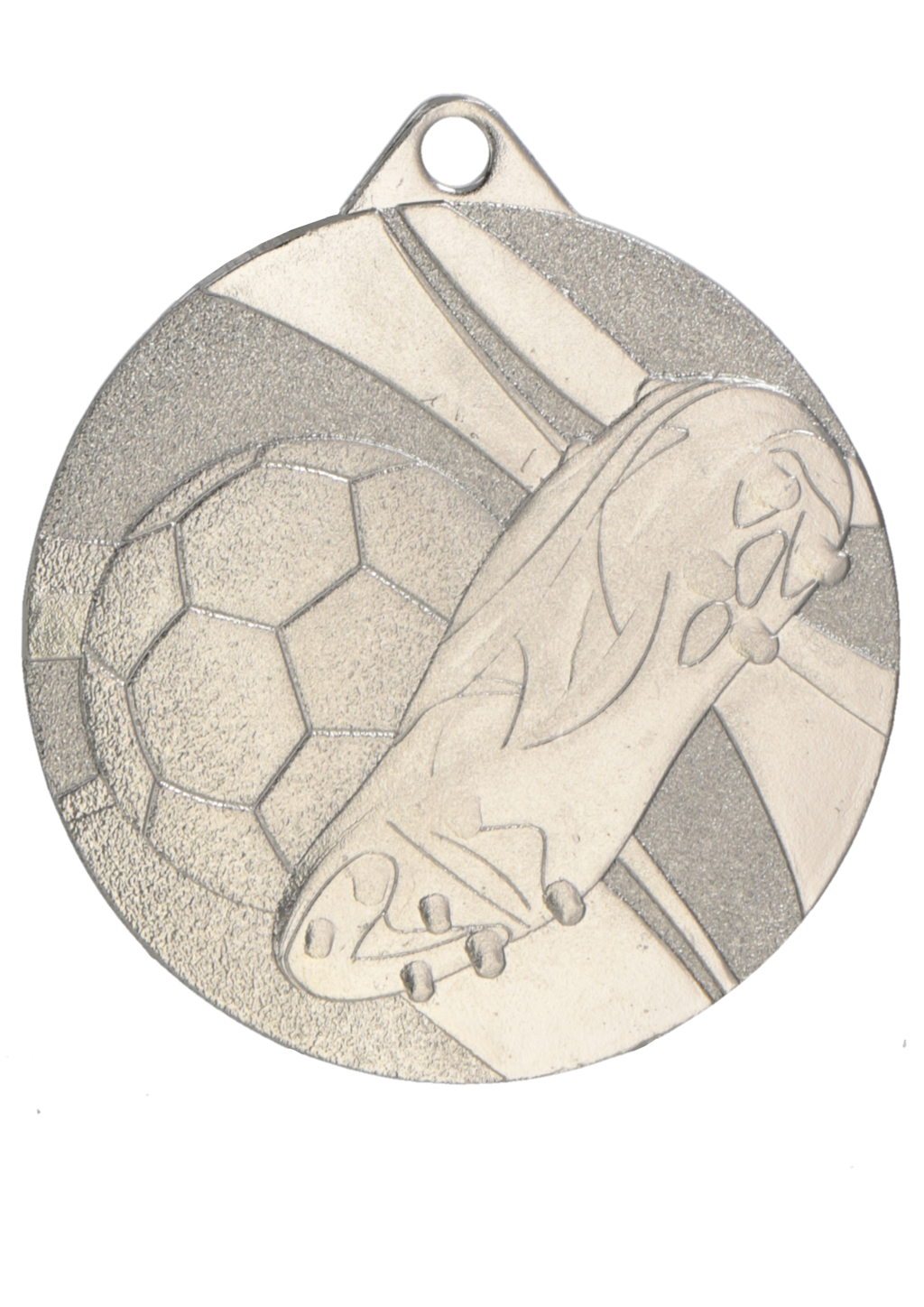 Stahlmedaille Fußball Silber