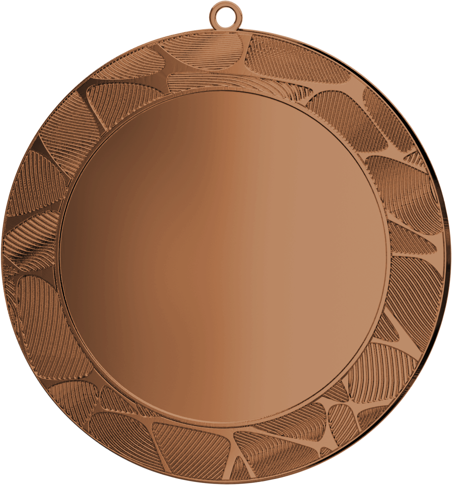 Stahlmedaille mit Emblemfach 50 mm Bronze