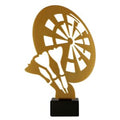 Metall Trophäe auf Marmorsockel Dart