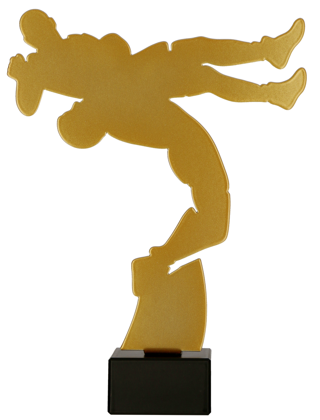 Metall Trophäe auf Marmorsockel Ringen
