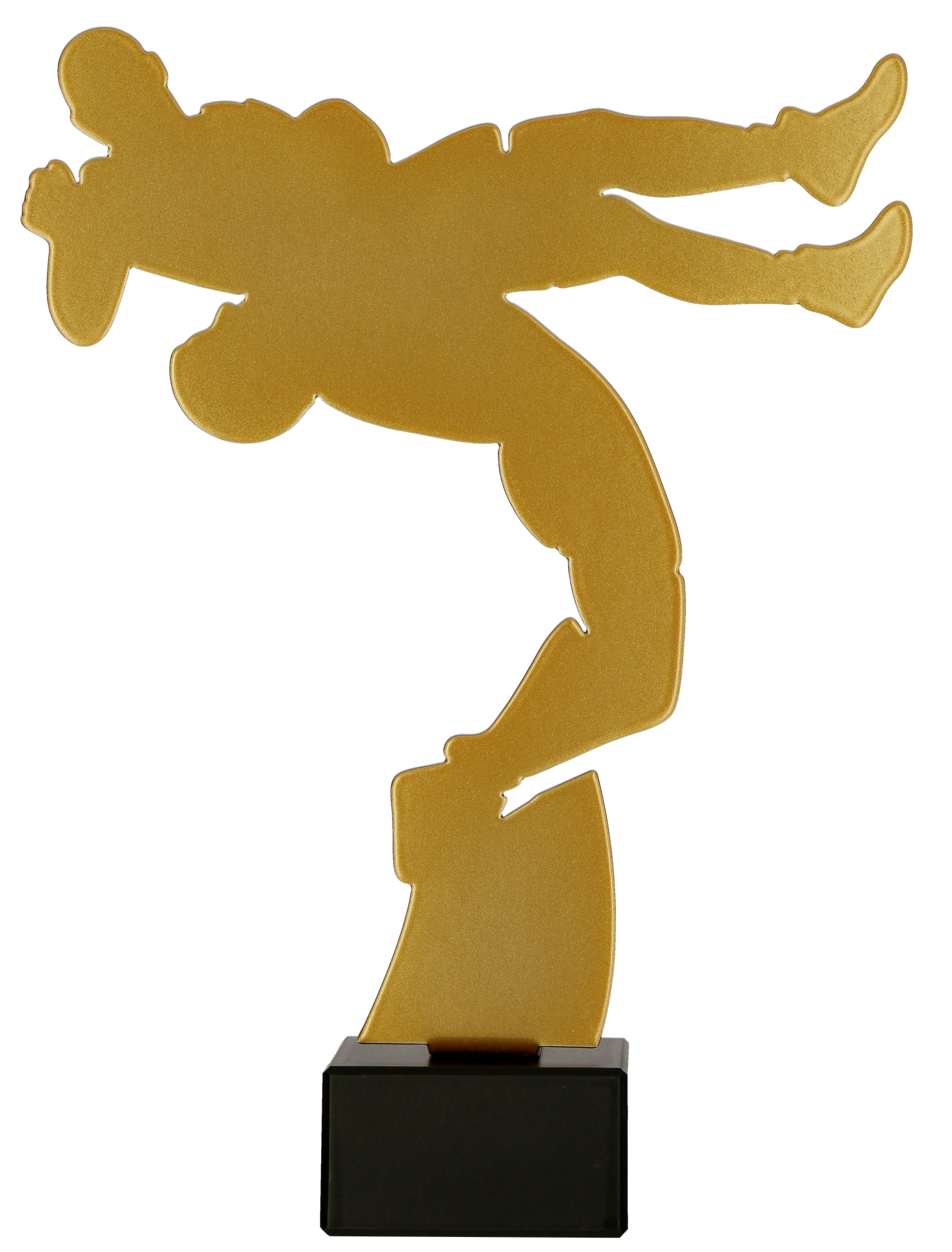 Metall Trophäe auf Marmorsockel Ringen
