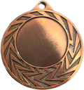Stahlmedaille mit Emblemfach 25 mm Bronze