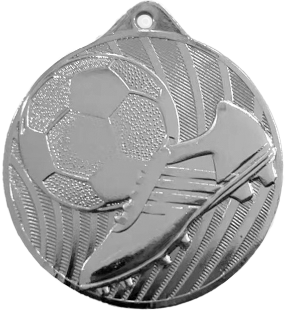 Stahlmedaille Fußball Silber