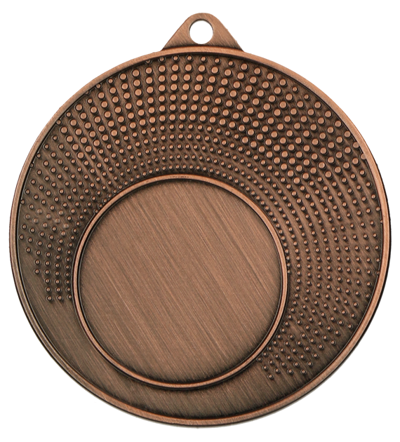 Medaille Universal mit Emblemfach 25 mm Stahl Bronze