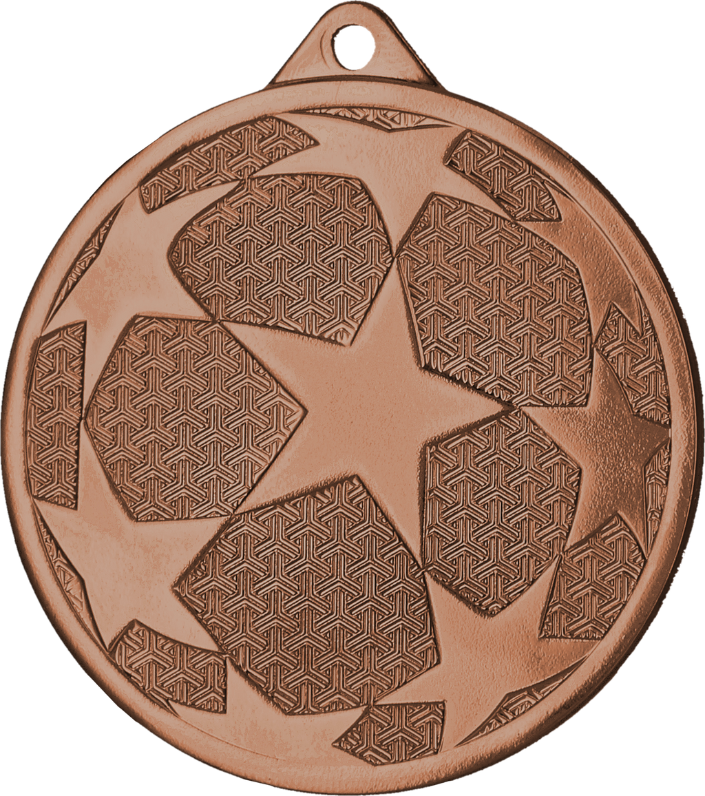 Sterne Fußball Stahlmedaille Bronze