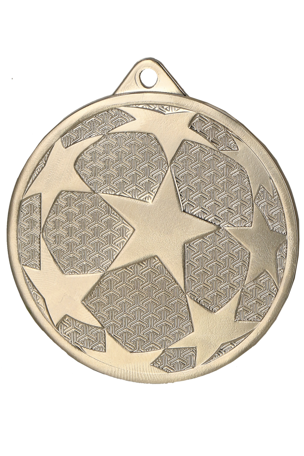 Sterne Fußball Stahlmedaille Silber