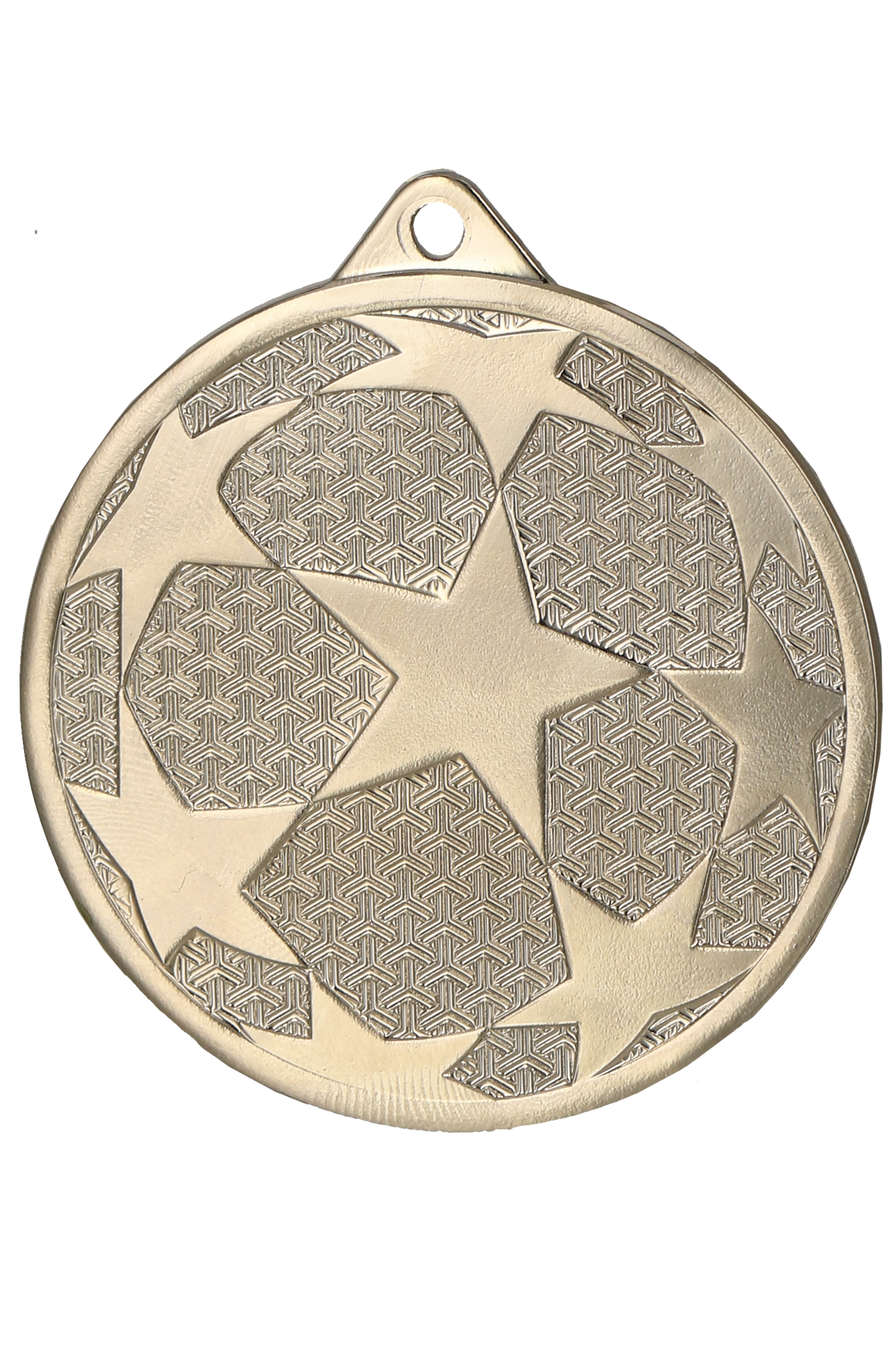 Sterne Fußball Stahlmedaille Silber
