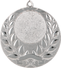 Universal mit Emblemfach 25 mm Stahlmedaille Silber