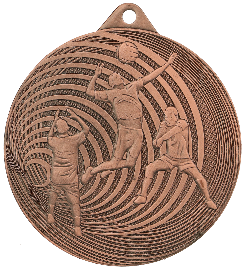 Medaille Stahl Volleyball Bronze