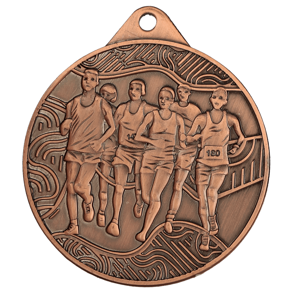 Medaille Stahl Laufen Bronze