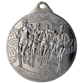Medaille Stahl Laufen Silber