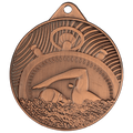 Medaille Stahl Schwimmen Bronze
