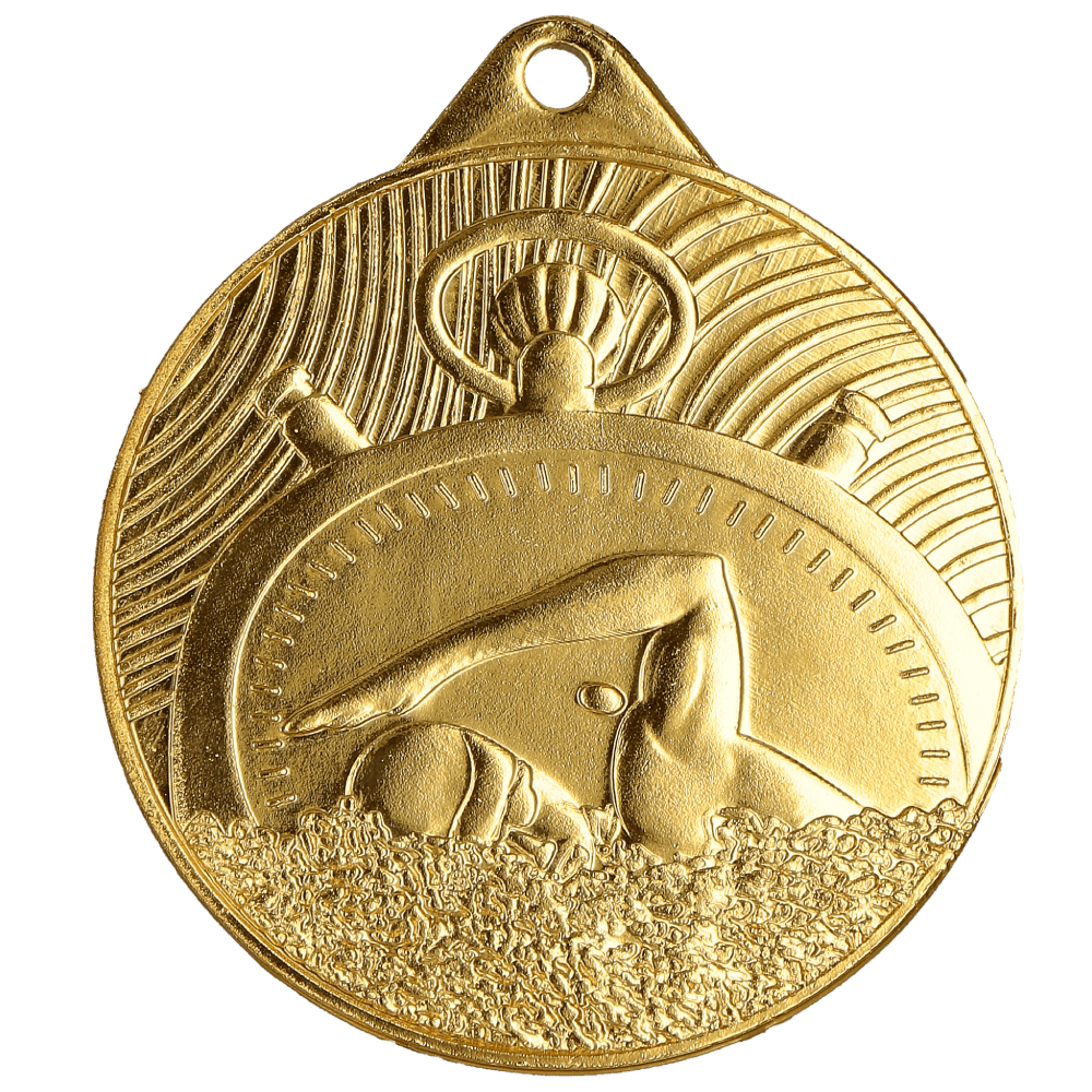 Medaille Stahl Schwimmen