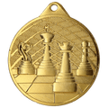 Medaille Stahl Schach