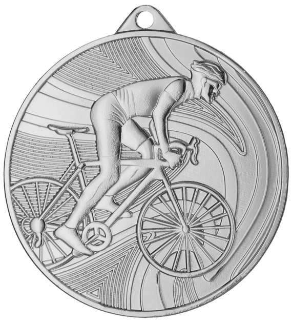 Radsport Stahlmedaille Silber