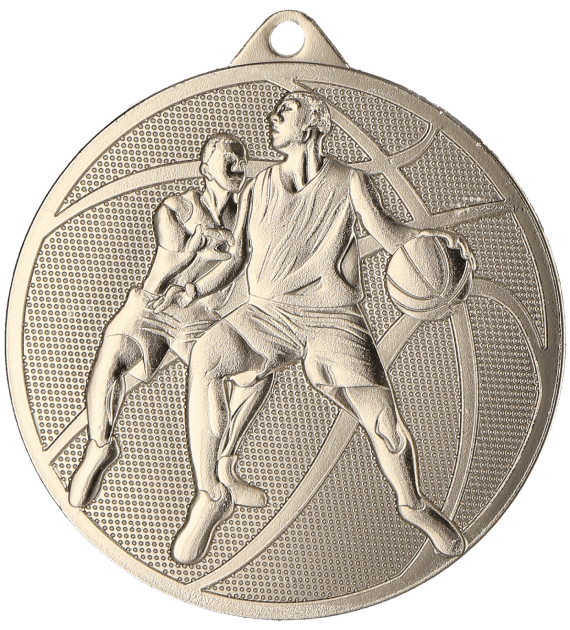 Basketball Stahlmedaille Silber