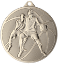 Basketball Stahlmedaille Silber