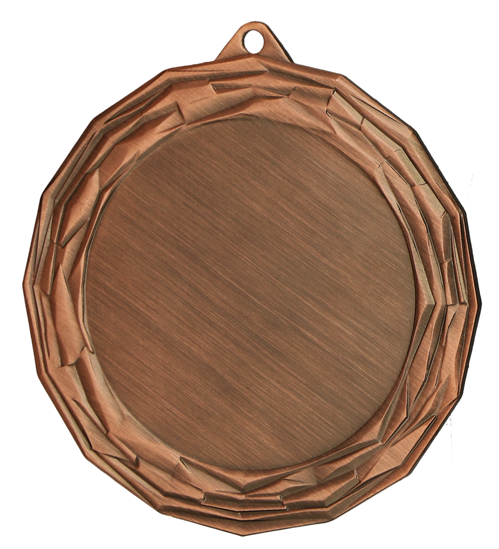 Medaille Universal mit Emblemfach 50 mm Stahl Bronze