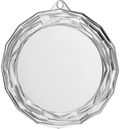 Medaille Universal mit Emblemfach 50 mm Stahl Silber