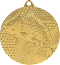Angeln Fisch Stahlmedaille