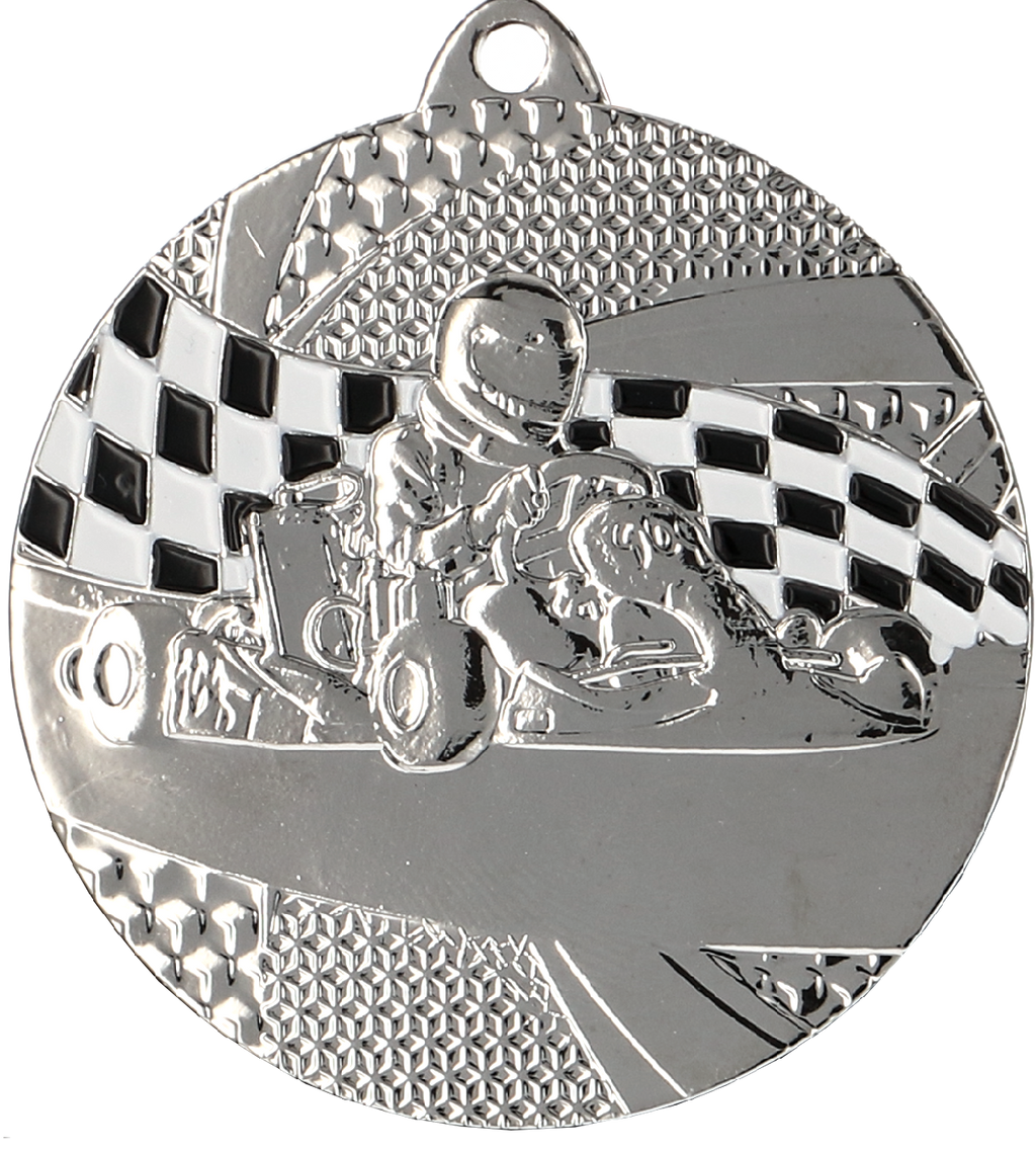 gokart Stahlmedaille Silber