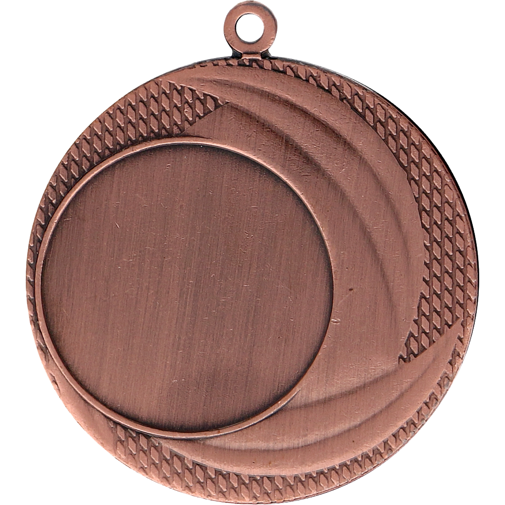 Medaille Universal mit Emblemfach 25 mm Stahl Bronze