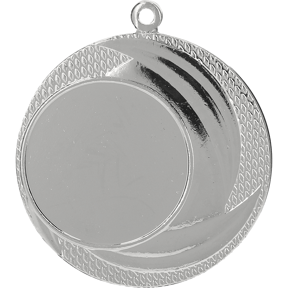 Medaille Universal mit Emblemfach 25 mm Stahl Silber