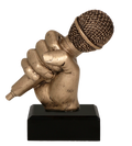 Statuette mikrofon