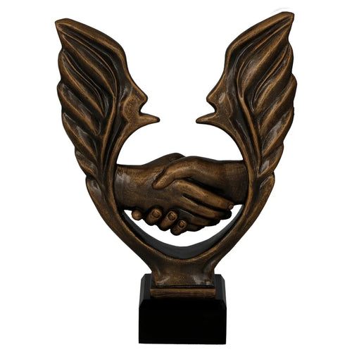 Statuette Handschlag Flügel (07-RFST3060)