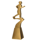 Statuette Gold Linie Läufer