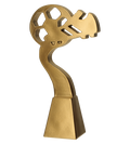 Statuette Gold Linie Fußball