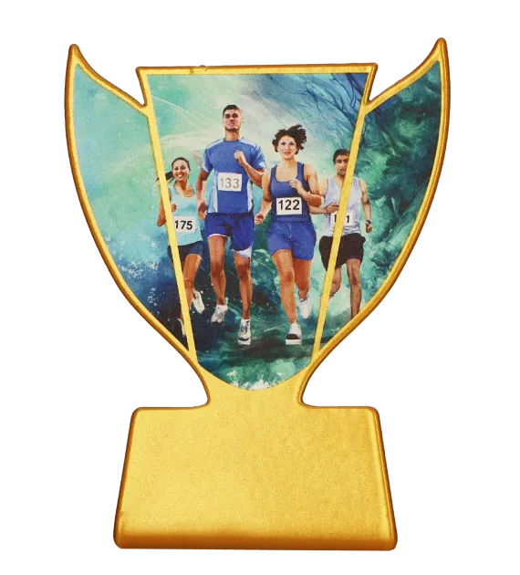 Metalltrophäe Laufen