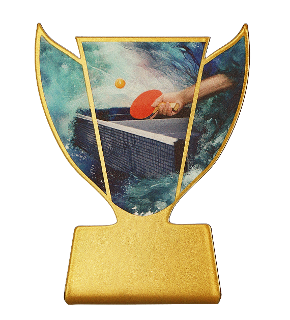 Metalltrophäe Tischtennis