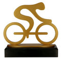 Metalltrophäe auf Marmorsockel Kolarz
